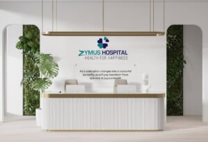 Name board designed for a Zymus Hospital